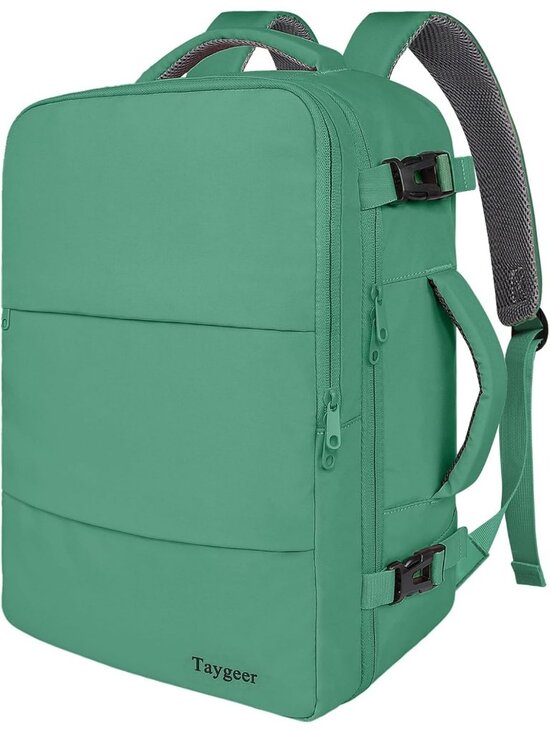 Women\'s Peargreen 15.6inch Laptop Mochila Flight Approved Daypack with Pocket main image 2